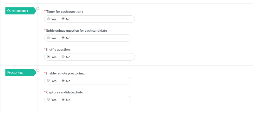 Exam Proctoring configuration