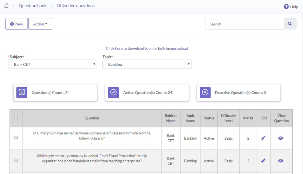 Objective Question Details