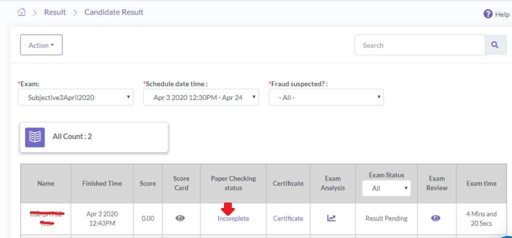 Subjective Exam Evaluation Process