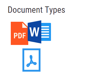 supported documents for Knowledge Management