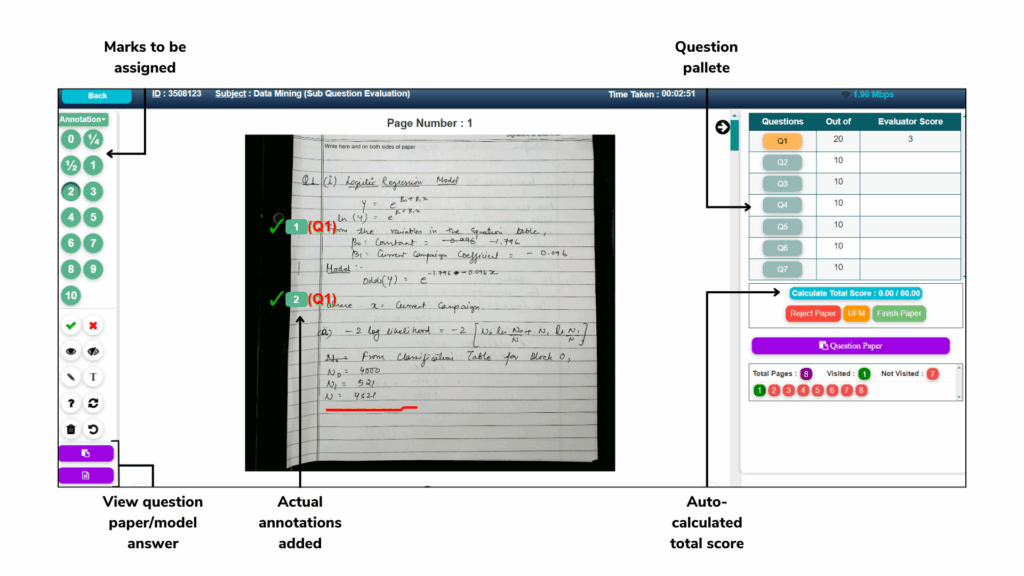 Onscreen Marking System