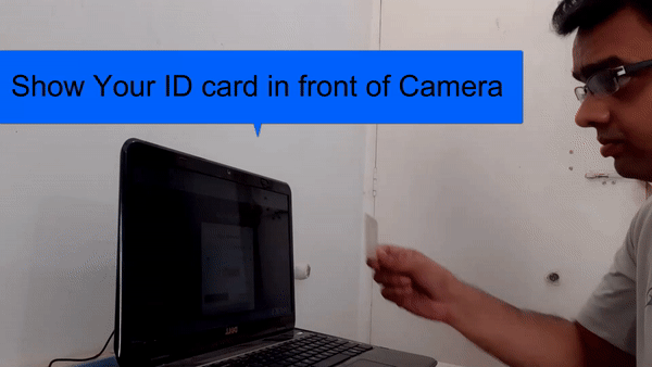 ShowIDCard for proctored online exam