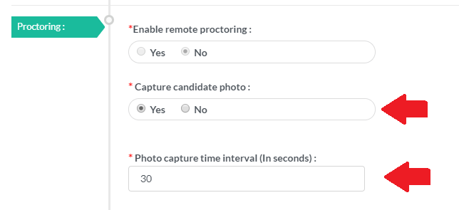 Candidate Photo Capturing Process