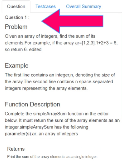 Coding Exam Question
