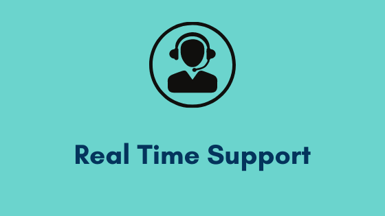 Support and help during online exam
