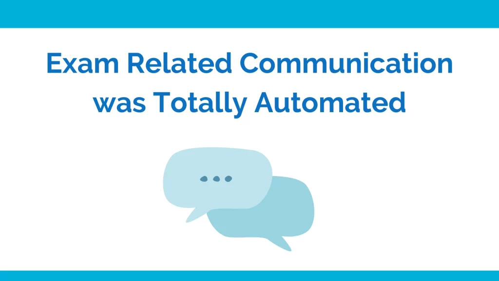 Automatic communication for online olympiad examinations