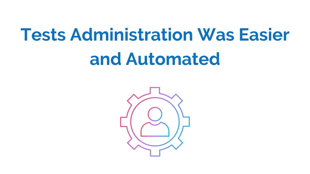 Easy online entrance test administration
