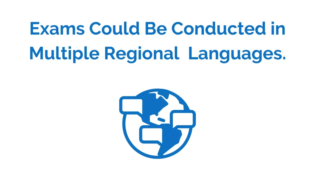 Online exam in multiple languages