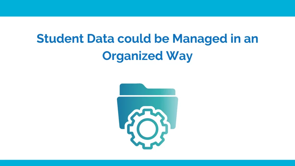 Student data management for online exam