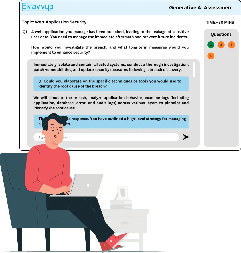 How generative AI assessments work - workflow diagram
