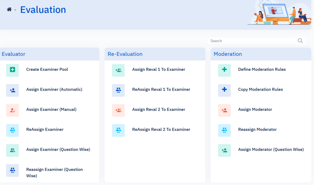 Evaluation Process Management