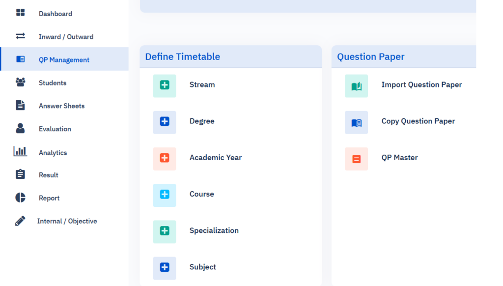 Exam Master Creation Onscreen marking system steps