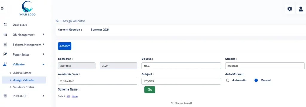 Assign Validator