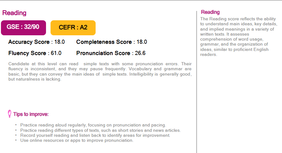 Reading Skills