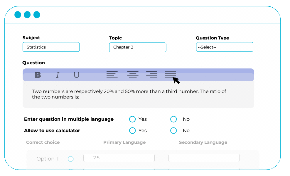 advance online test facilities