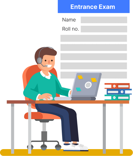 entrance exam process simpler and automated with Technology