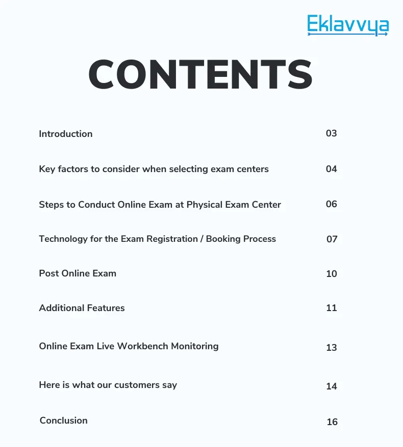 Ultimate Guide to Managing Online Exams at Exam Centers Index